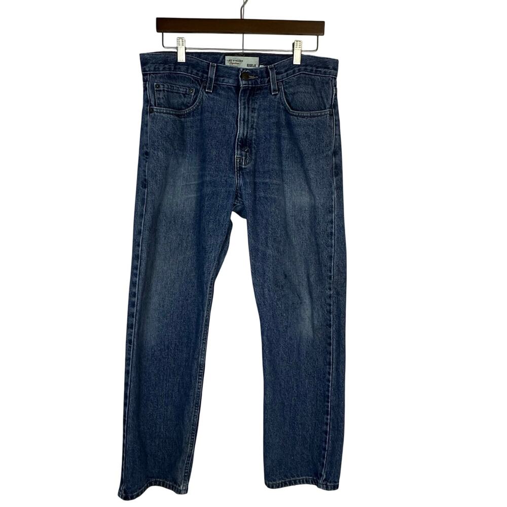 Levi Strauss Signature Regular Denim Jeans Medium Wash Men 34x30 100%‎ Cotton